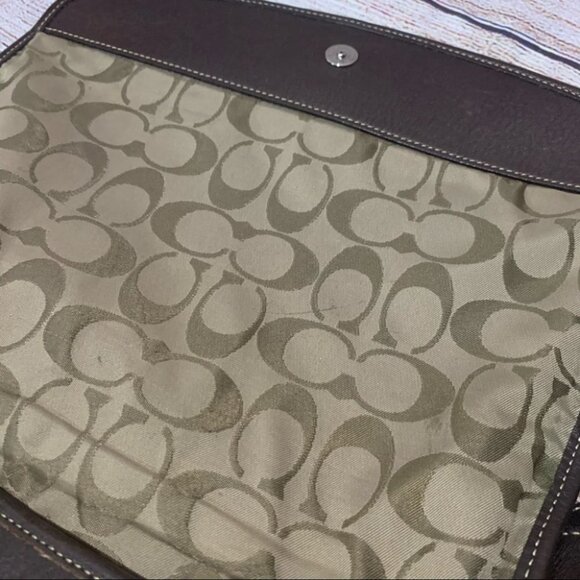 Coach Brown Leather Legacy Crossbody Purse - Picture 4 of 15